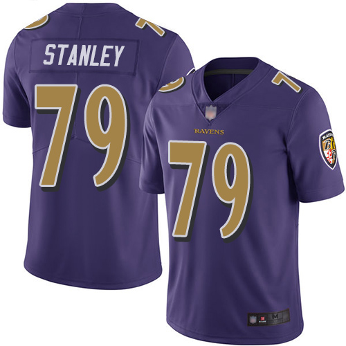 Baltimore Ravens Limited Purple Men Ronnie Stanley Jersey NFL Football #79 Rush Vapor Untouchable->baltimore ravens->NFL Jersey